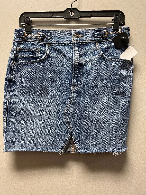 Skirt Mini & Short By Express In Blue Denim, Size: 6