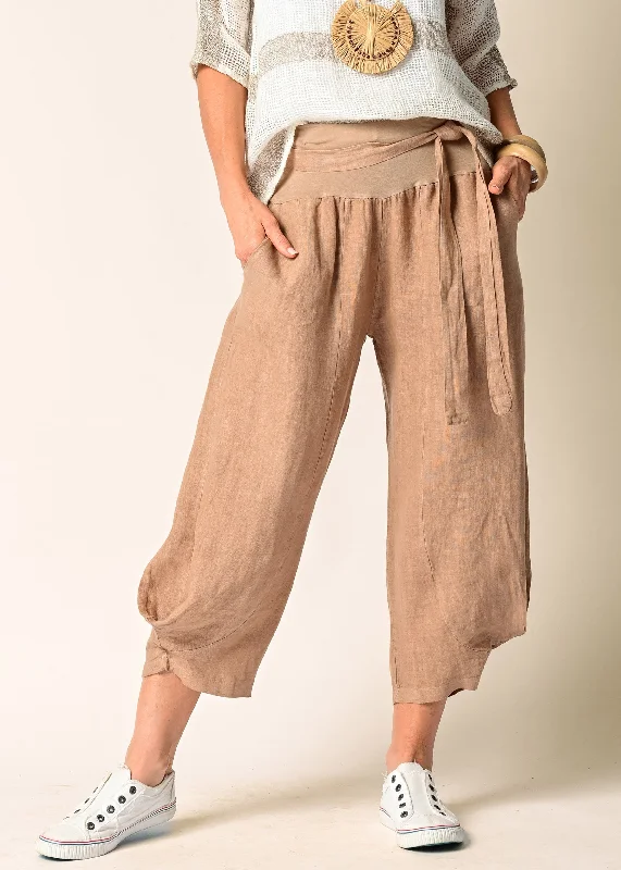 Addison Linen Pants in Desert