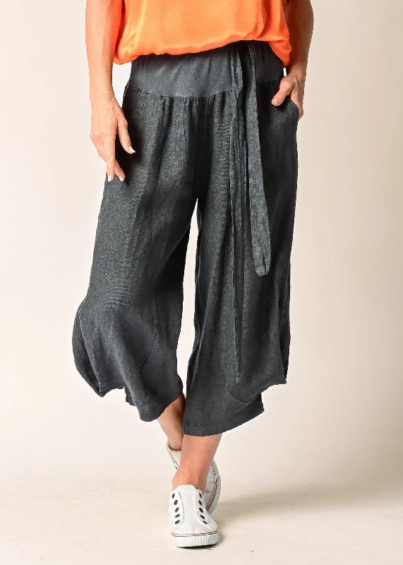 Addison Linen Pants in Granite