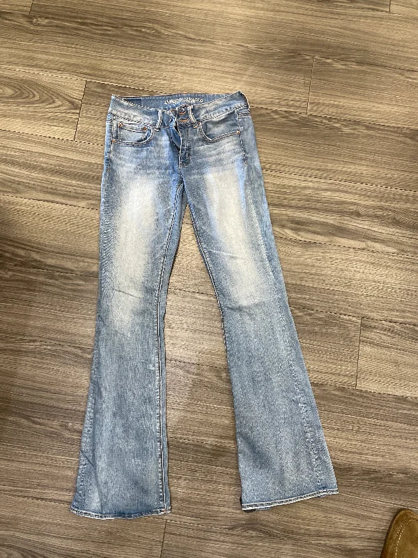 Jeans Flared By American Eagle In Blue, Size: 6