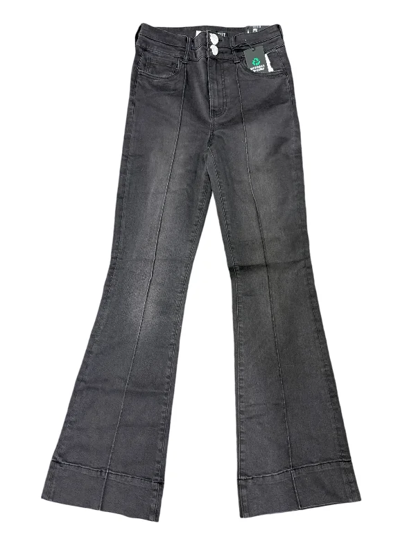 Jeans Flared By Kut In Black Denim, Size: 0