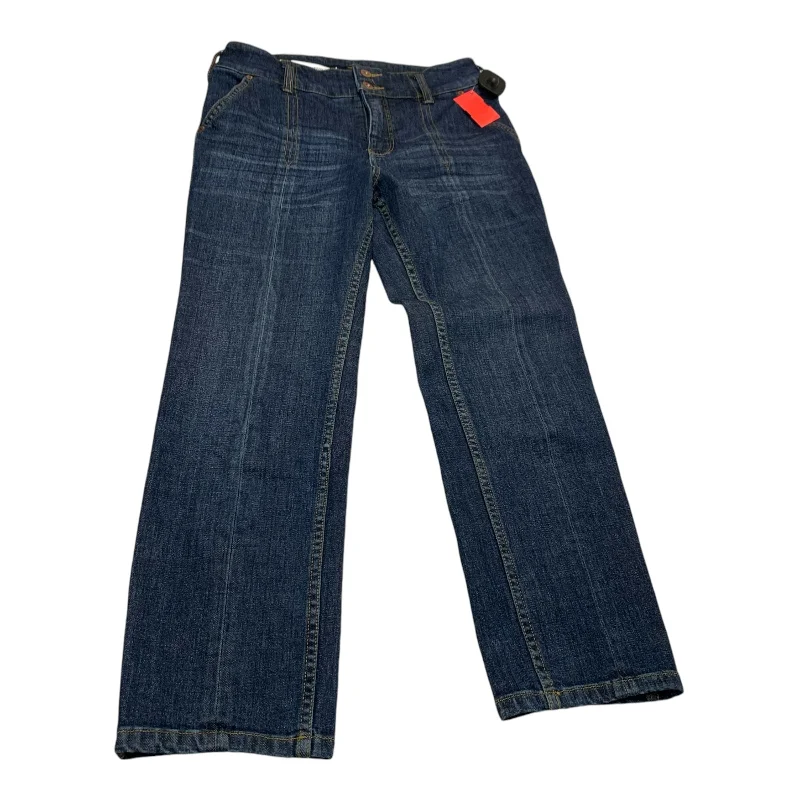 Jeans Straight By Pilcro In Blue Denim, Size: 4