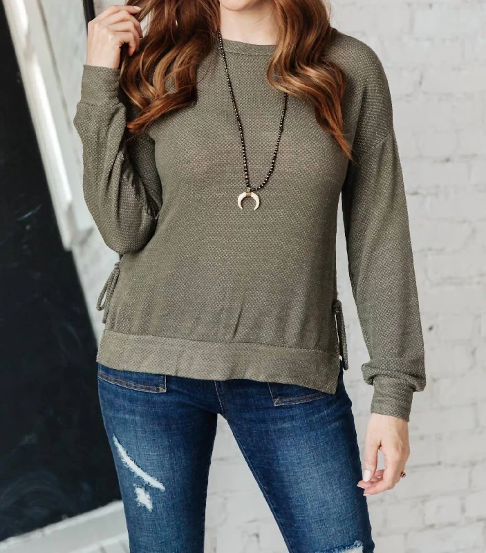 In The Forest Top In Olive