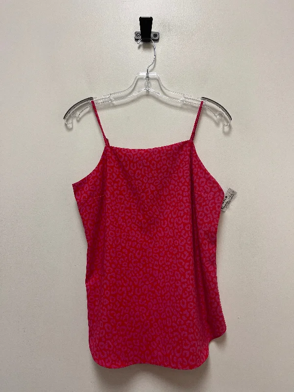 Pink & Red Top Sleeveless Ann Taylor, Size Xs