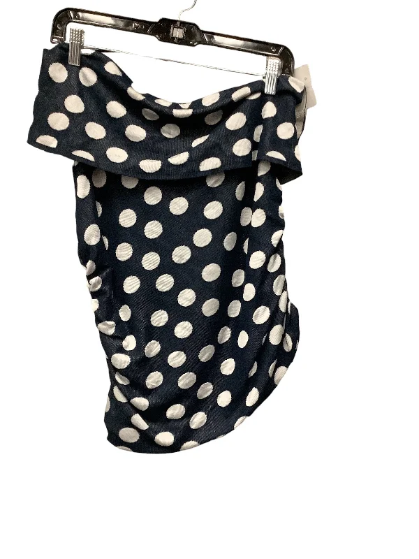 Polkadot Pattern Top Sleeveless Club Monaco, Size L