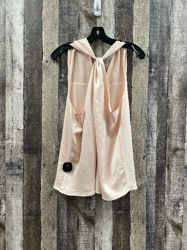 Rose Gold Top Sleeveless Ann Taylor, Size L