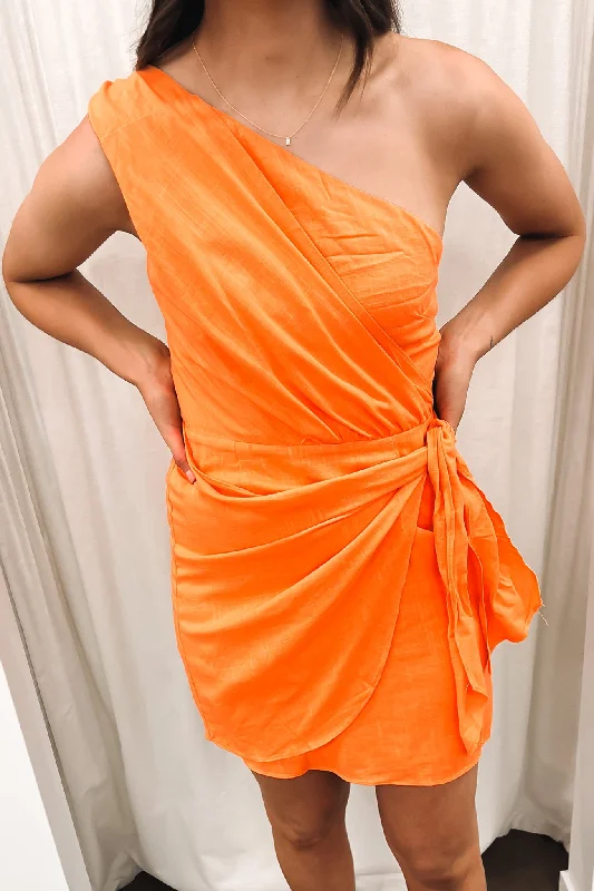 Dannie Mini Dress Orange