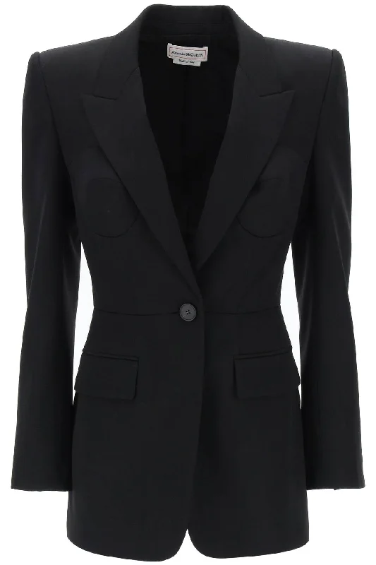 Alexander Mcqueen Women's Fitted Jacket With Bustier Details