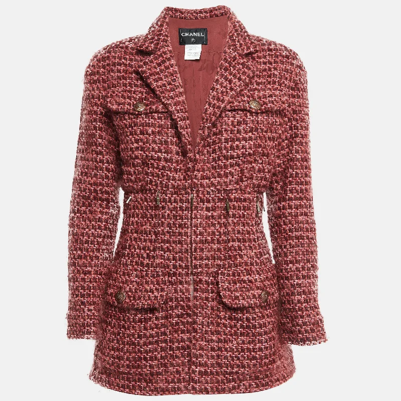 Chanel Pink Tweed Cara Delevingne Style Jacket