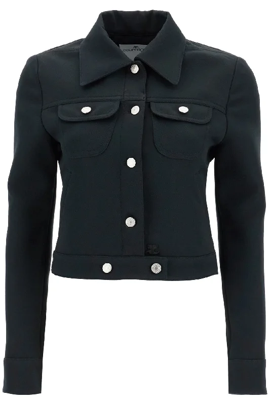 Courreges Women's Twill Trucker Jacket