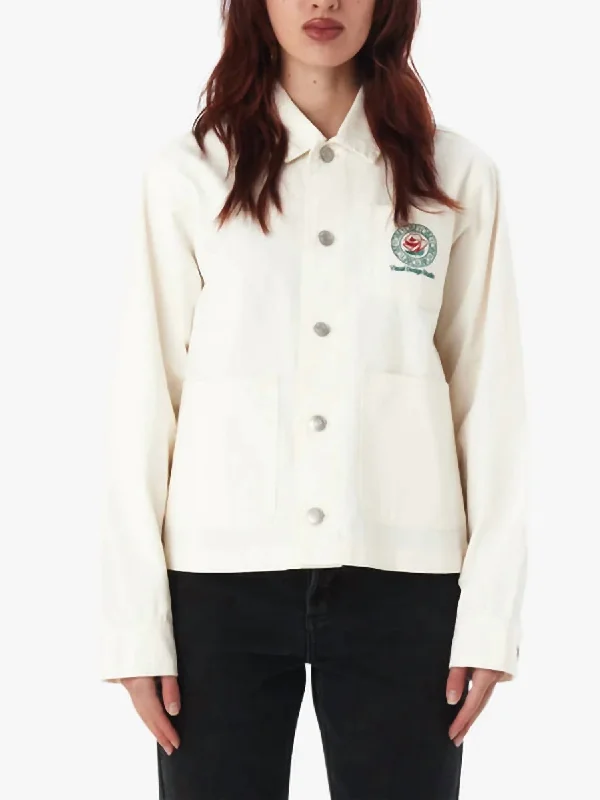 Rose Chore Jacket In Whisper White