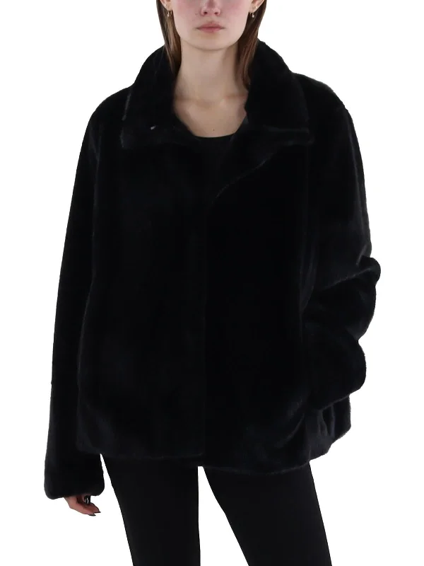 Womens Faux Fur Cold Weather Faux Fur Coat