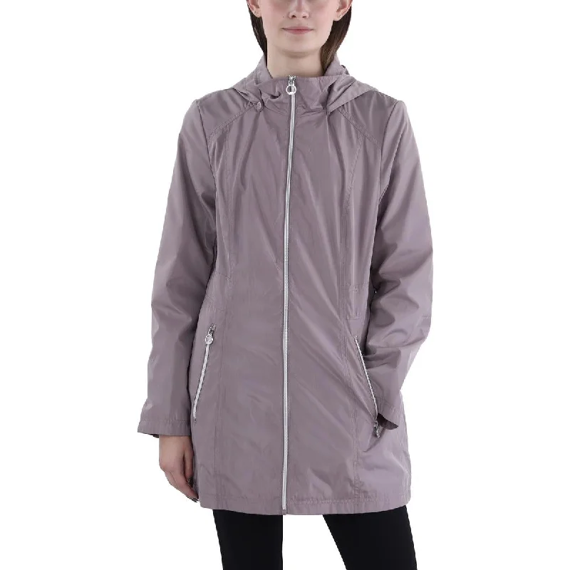 Womens Lightweight Hooded Raincoat