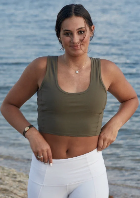 OLIVE Contour Crop Top