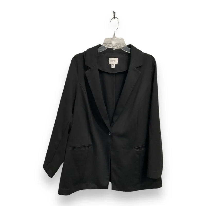 Blazer By Nine West Apparel In Black, Size: 1x