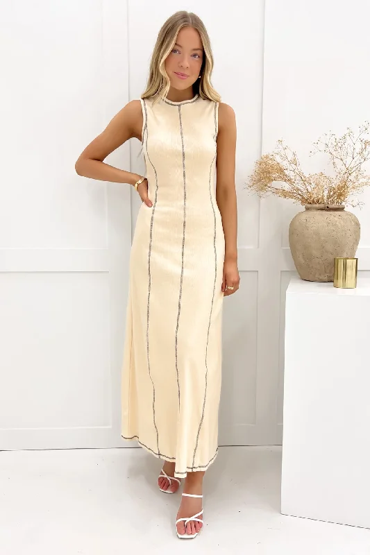 Diego Maxi Dress Beige