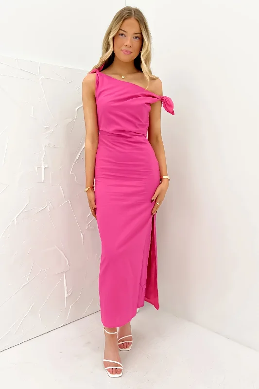 Neela Maxi Dress Hot Pink