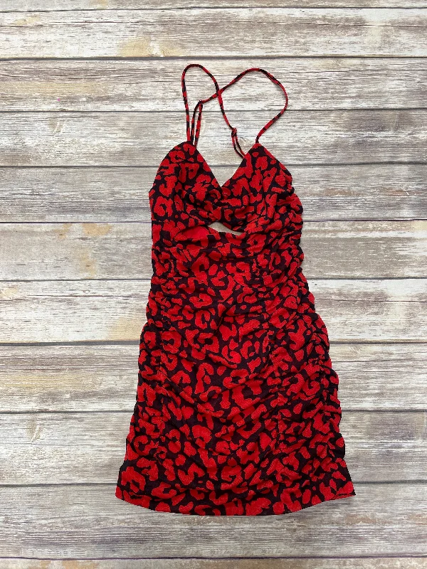 Black & Red Dress Casual Short Cme, Size S