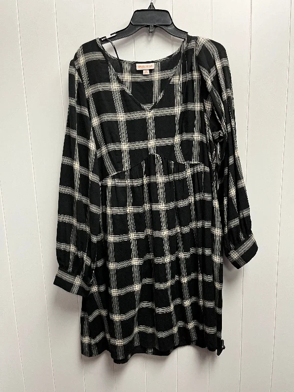 Black & White Dress Casual Short Knox Rose, Size Xxl